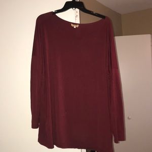 Maroon Long Sleeve Shirt